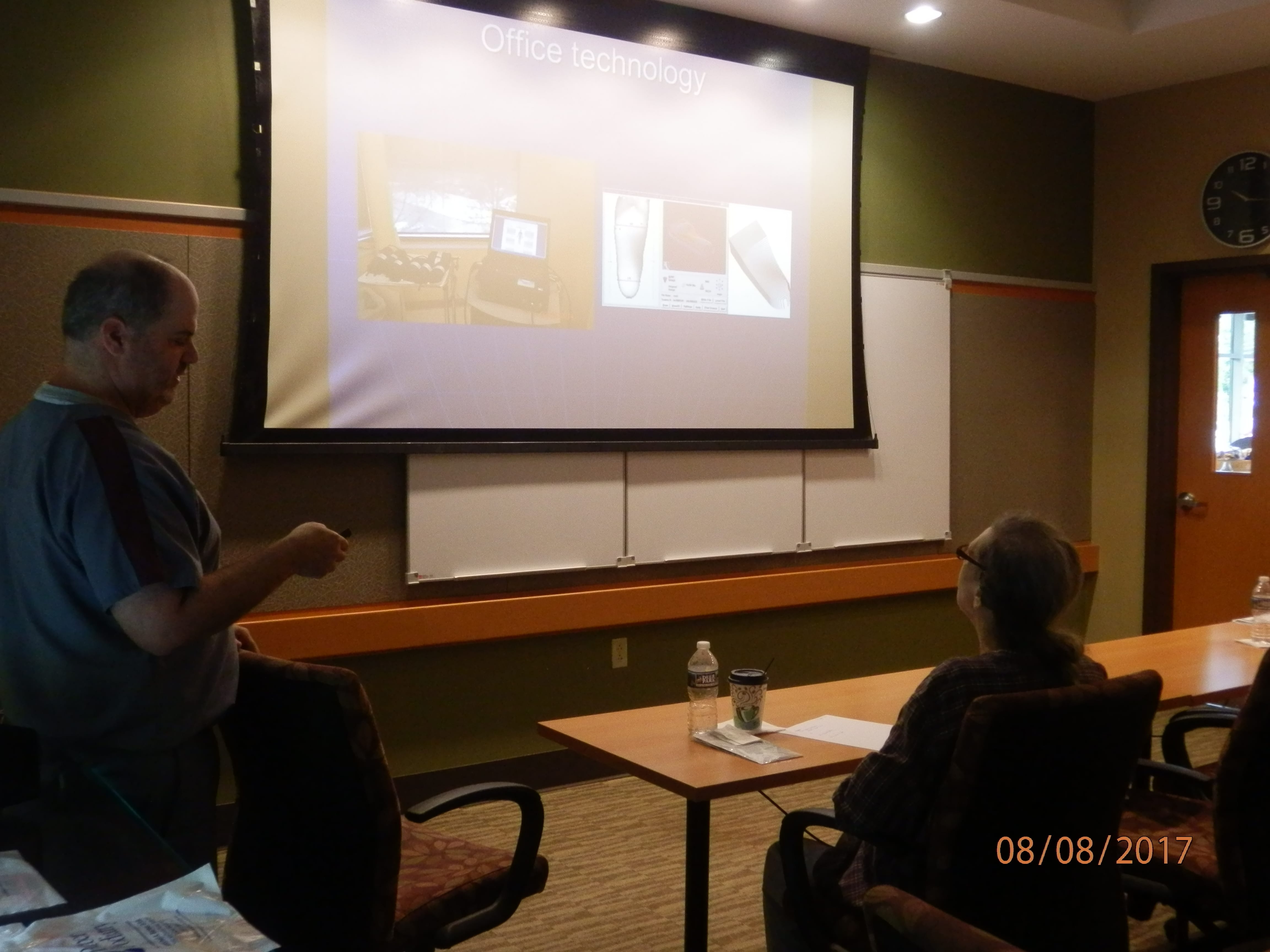 Dr Barber lecturing image 1