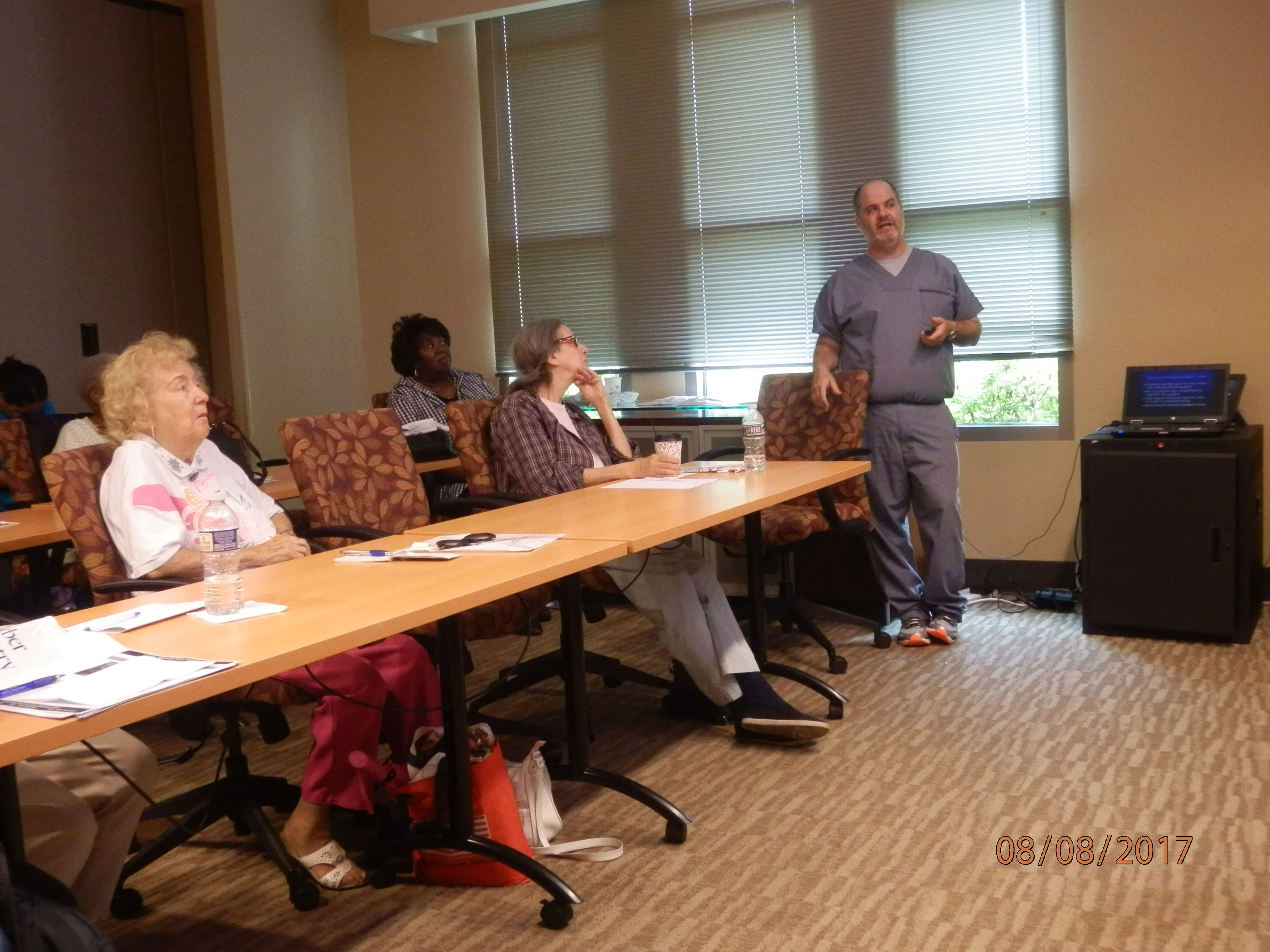 Dr Barber lecturing image 3